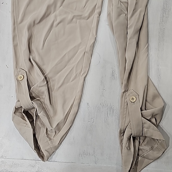 Asos Curve Tan Chinos Sz 14 Polyester - Picture 2 of 8